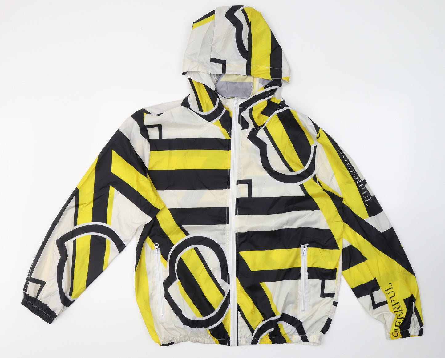 Fashion Womens Multicoloured Striped  Jacket  Size 4XL  Zip