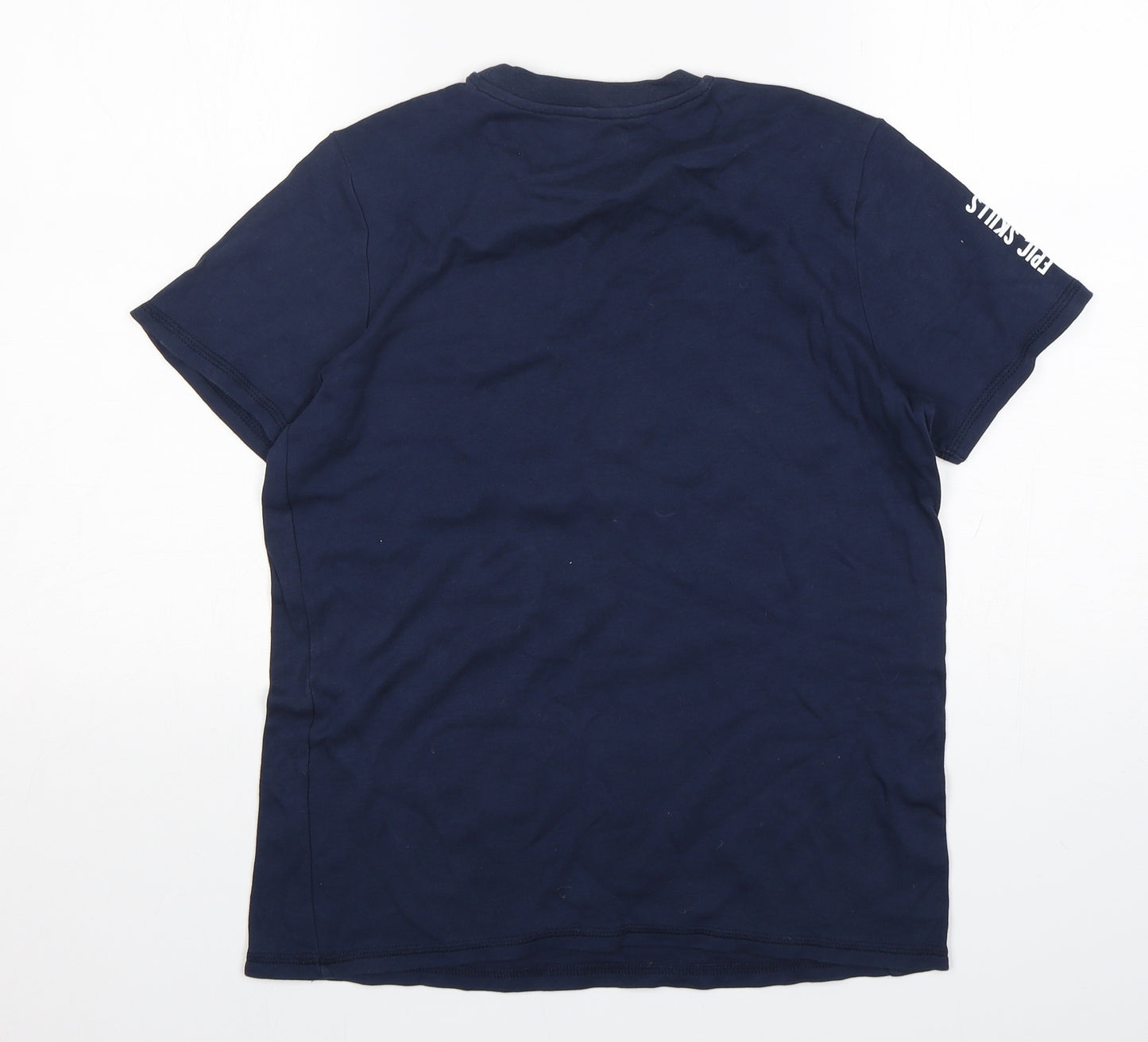 George Boys Blue  Cotton Basic T-Shirt Size 14-15 Years Round Neck Pullover - Football