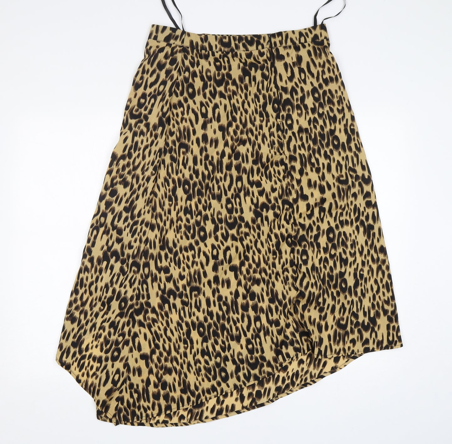 AX Paris Womens Multicoloured Animal Print Polyester A-Line Skirt Size 12