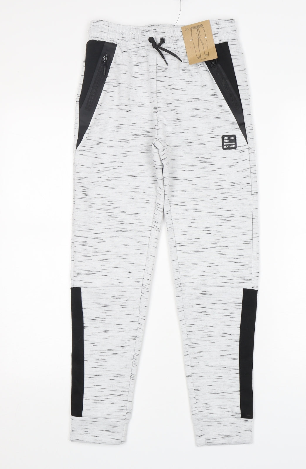 Primark Boys Grey  Polyester Sweatpants Trousers Size 10-11 Years  Regular