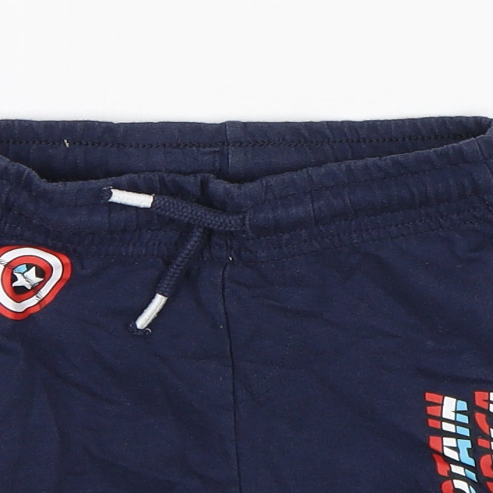 marvel  Boys Blue  Cotton Sweatpants Trousers Size 12-18 Months   - Shorts