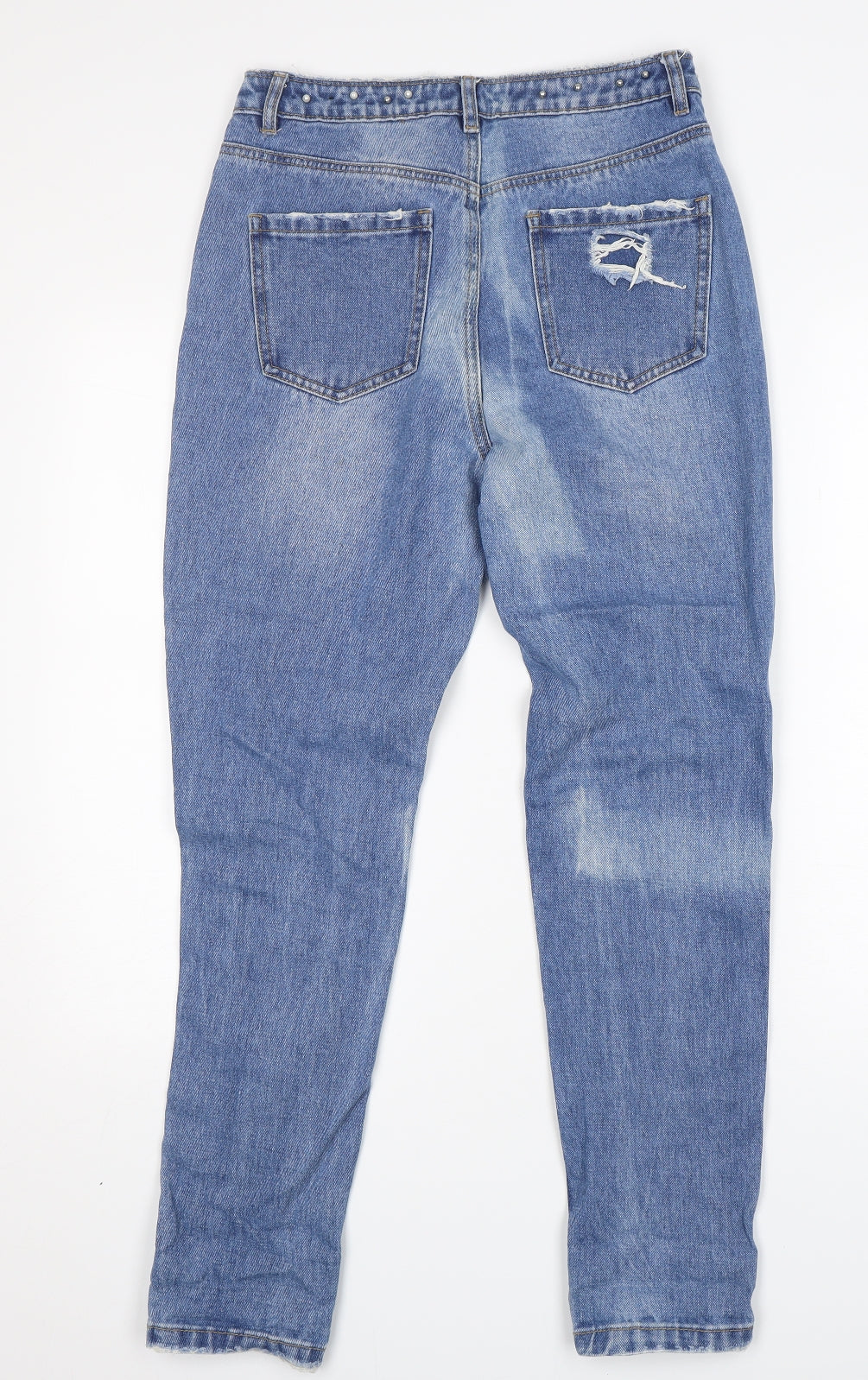 Riot  Womens Blue  Cotton Mom Jeans Size 8 L29 in Regular