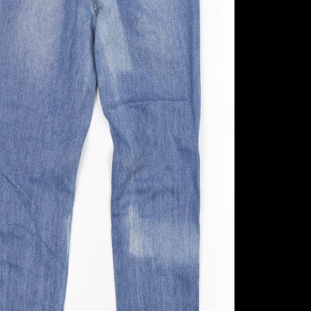Riot  Womens Blue  Cotton Mom Jeans Size 8 L29 in Regular