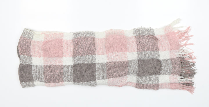 Preworn Womens Multicoloured Check Polyester Shawl/Wrap