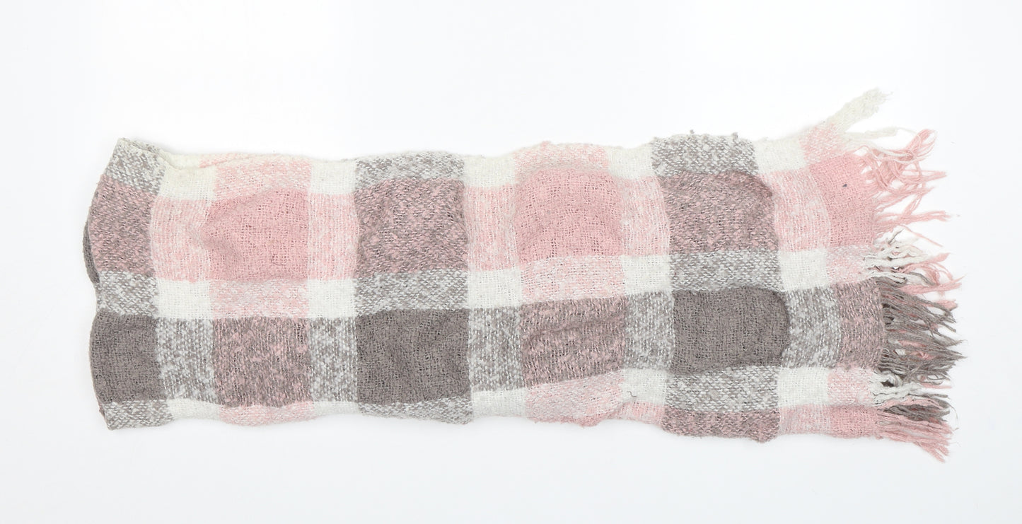 Preworn  Womens Multicoloured Check Polyester  Shawl/Wrap
