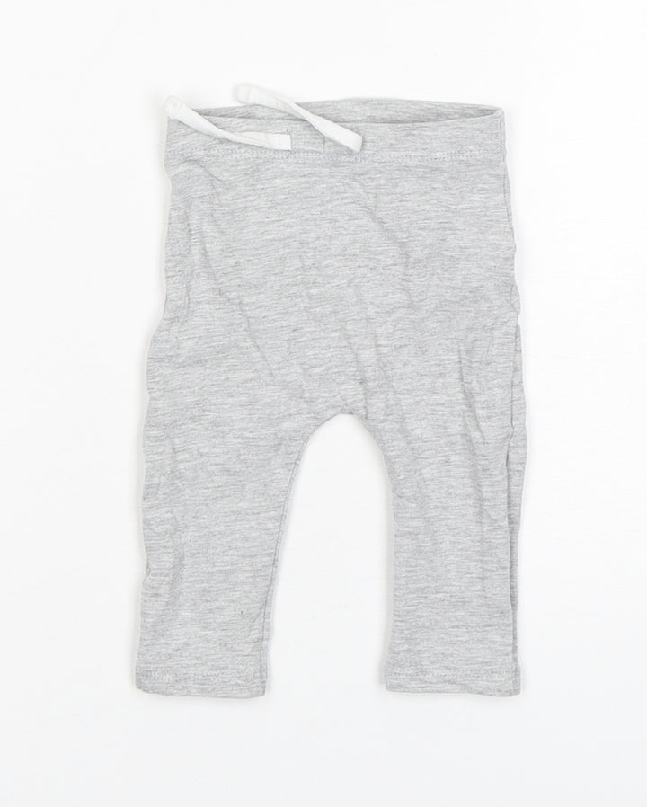 Matalan Boys Grey Cotton Sweatpants Trousers Size 0-3 Months