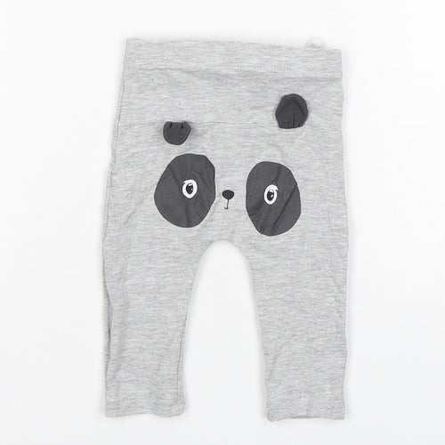 Matalan Boys Grey  Cotton Sweatpants Trousers Size 0-3 Months