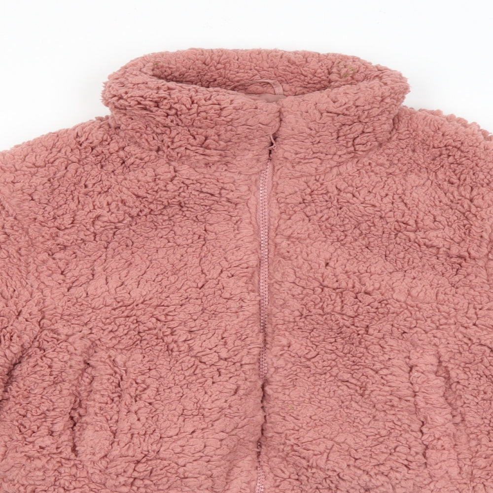 New Look Girls Pink   Jacket  Size 12-13 Years  Zip