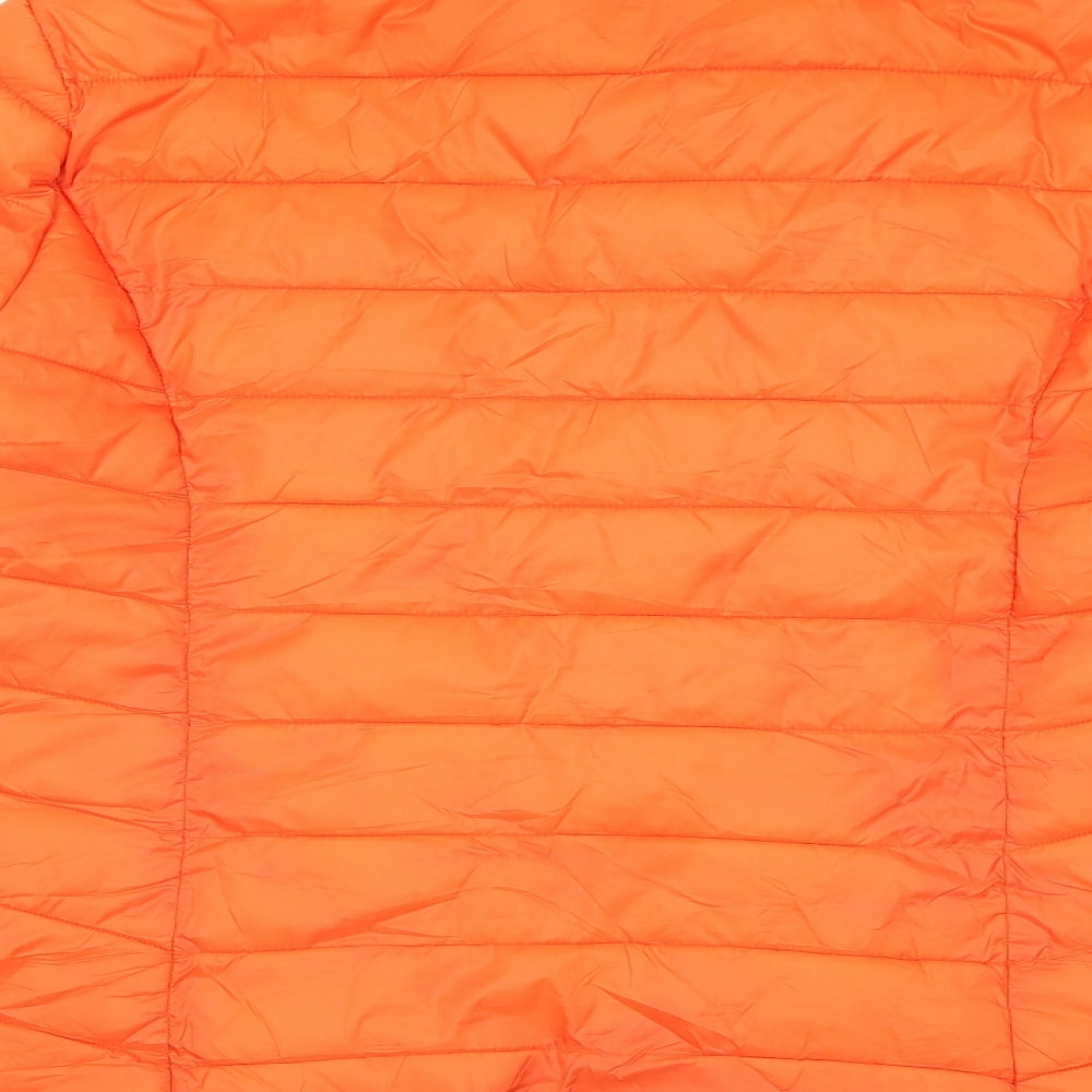 Dorothy Perkins Womens Orange   Puffer Jacket Coat Size 18  Zip