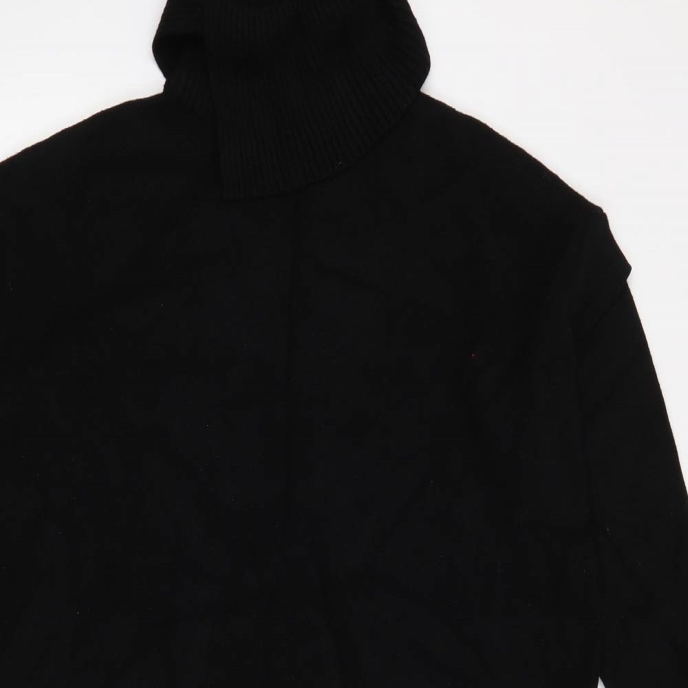 River Island Womens Black Roll Neck  Viscose Pullover Jumper Size M