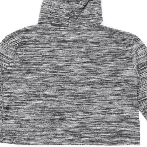 Very Girls Grey  Polyester Pullover Hoodie Size 12 Years