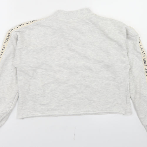 Russell Athletic Womens Grey  Cotton Pullover Sweatshirt Size S   - Cropped