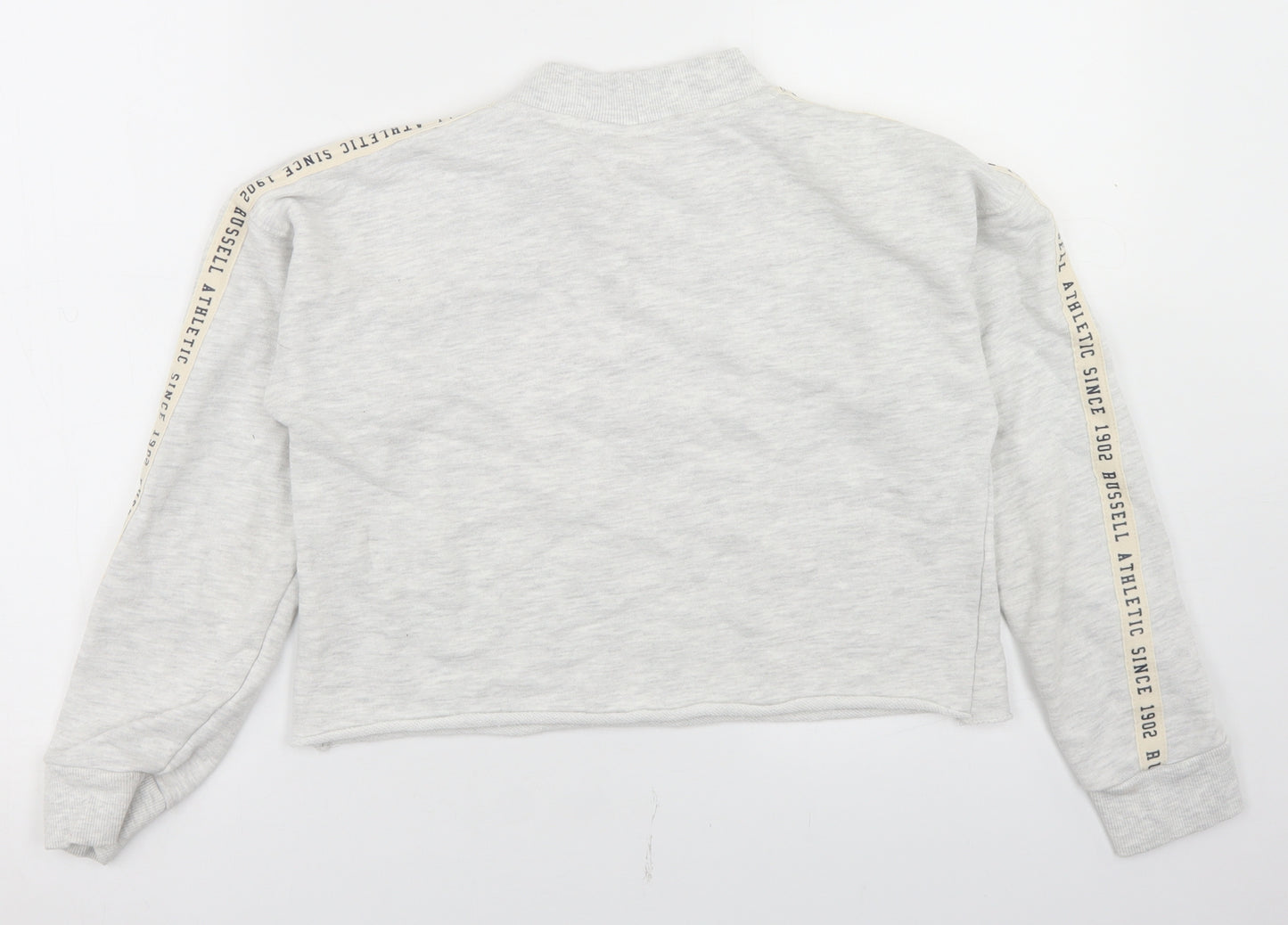 Russell Athletic Womens Grey  Cotton Pullover Sweatshirt Size S   - Cropped