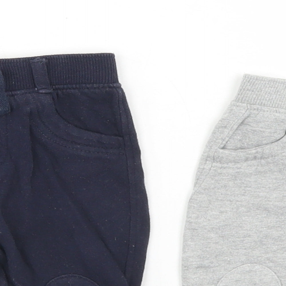 NEXT Boys Grey  Cotton Trousers Set Outfit/Set Size 3-6 Months  Drawstring
