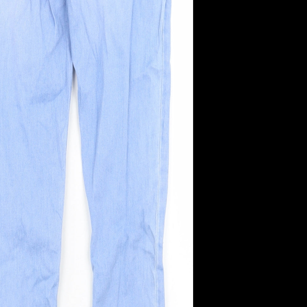 Denim Co Womens Blue  Cotton Skinny Jeans Size 12 L27 in Regular Button