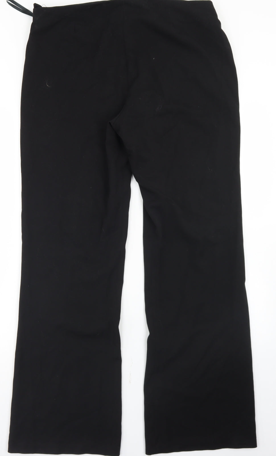 Wallis Womens Black  Polyester Dress Pants Trousers Size 14 L31 in Regular Zip