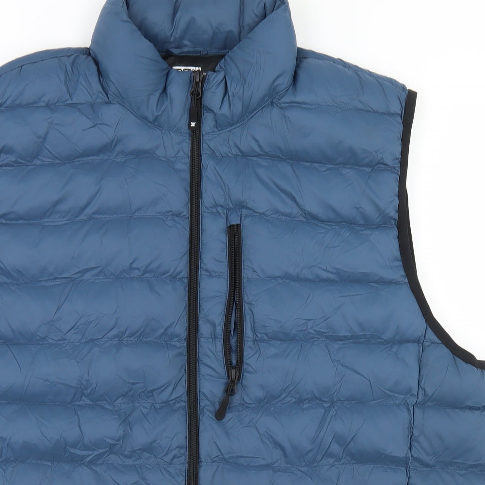 32 Degrees Mens Blue   Gilet Coat Size 2XL  Zip