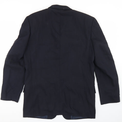 REMUS Mens Blue  Wool Jacket Blazer Size 38