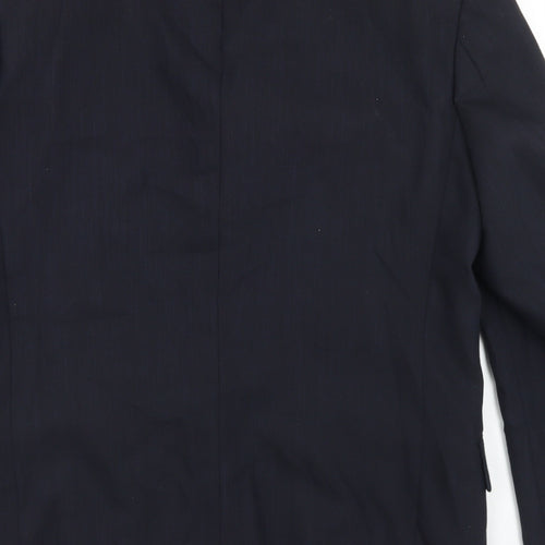 REMUS Mens Blue  Wool Jacket Blazer Size 38