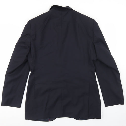 Howick Tailored Mens Blue  Wool Jacket Blazer Size 36