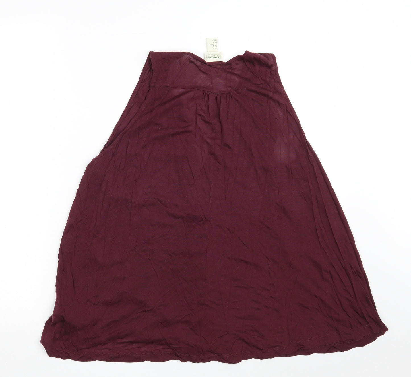 H&M Womens Purple  Lyocell Basic Blouse Size M V-Neck