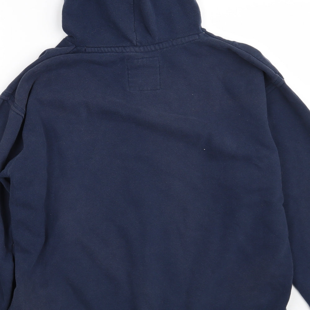 Lee Cooper Mens Blue  Cotton Pullover Hoodie Size M
