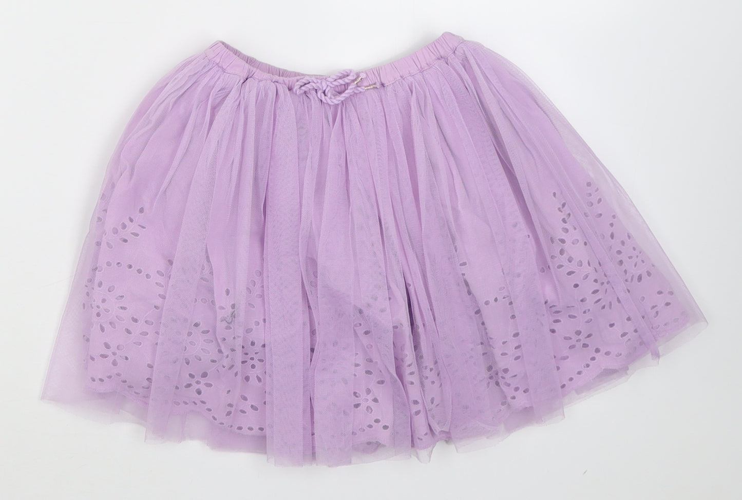 Marks and Spencer Girls Pink  Polyester A-Line Skirt Size 5-6 Years  Regular Pull On