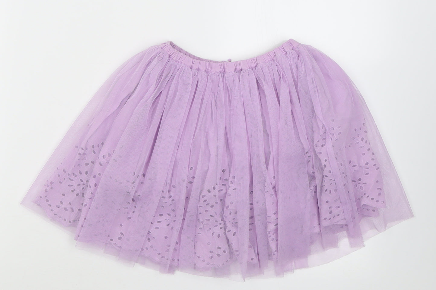 Marks and Spencer Girls Pink  Polyester A-Line Skirt Size 5-6 Years  Regular Pull On