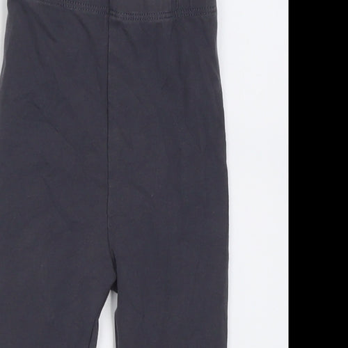 George Girls Grey  Cotton Capri Trousers Size 6-9 Months  Pullover