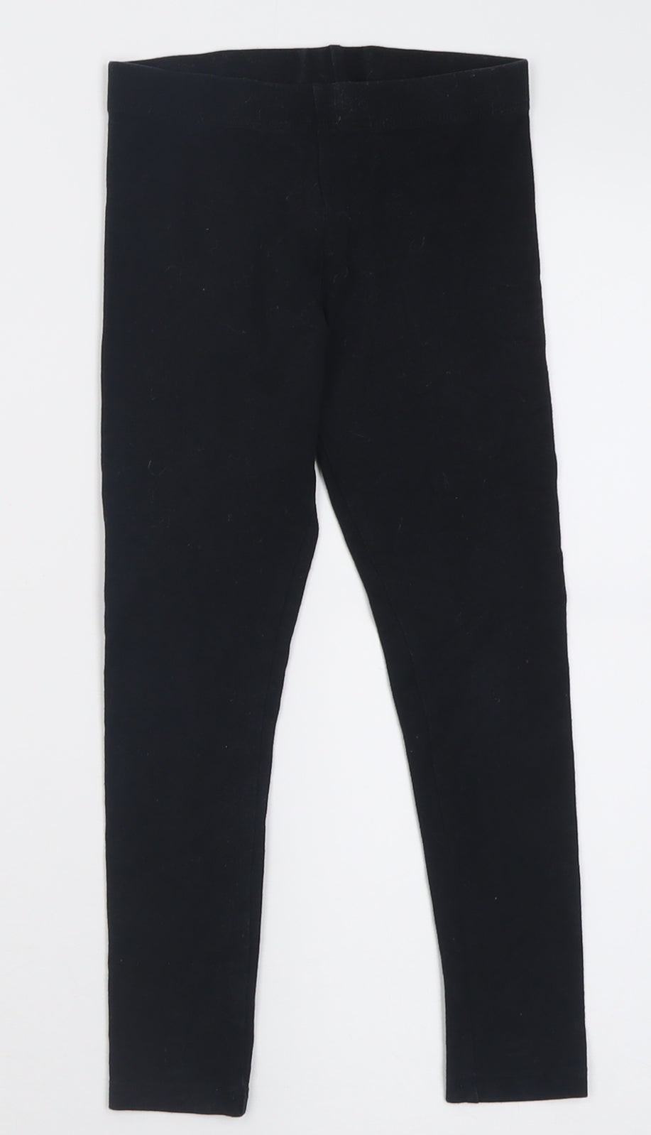 NEXT Girls Black  Cotton Capri Trousers Size 8 Years  Regular Pullover