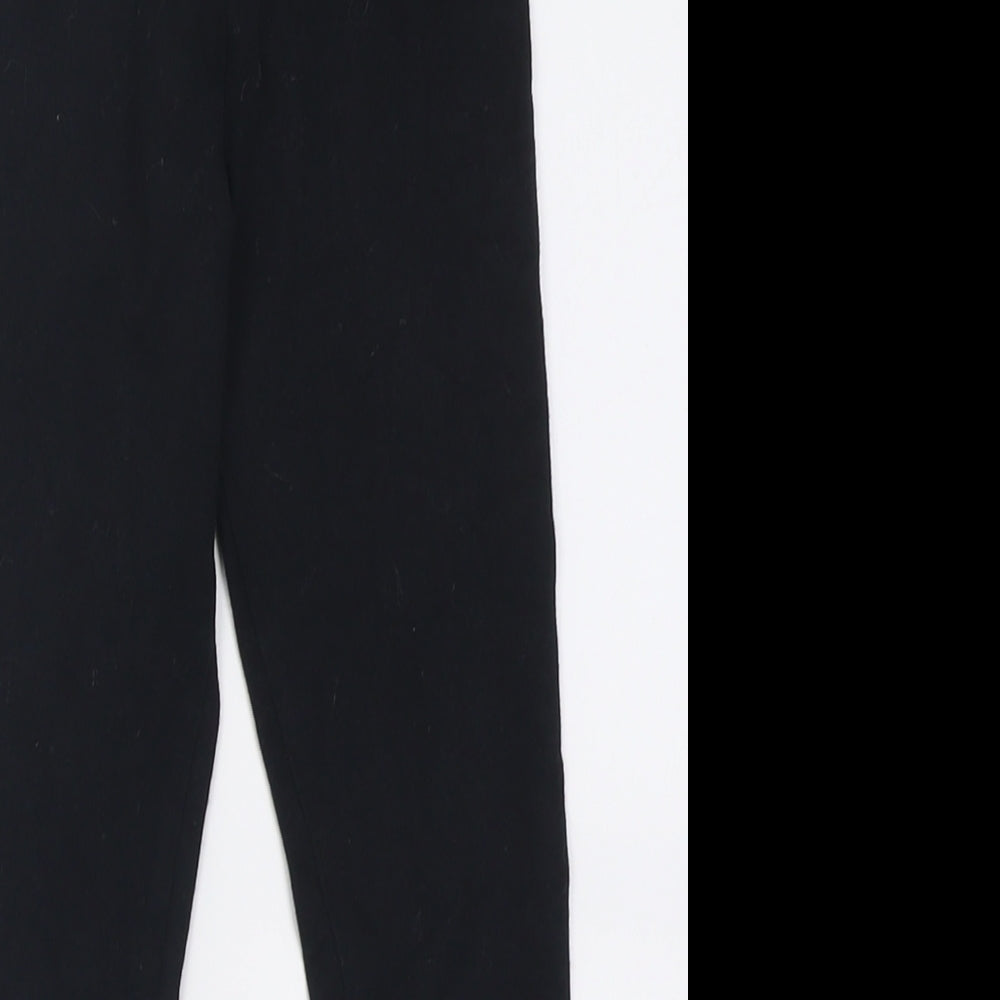 NEXT Girls Black  Cotton Capri Trousers Size 8 Years  Regular Pullover