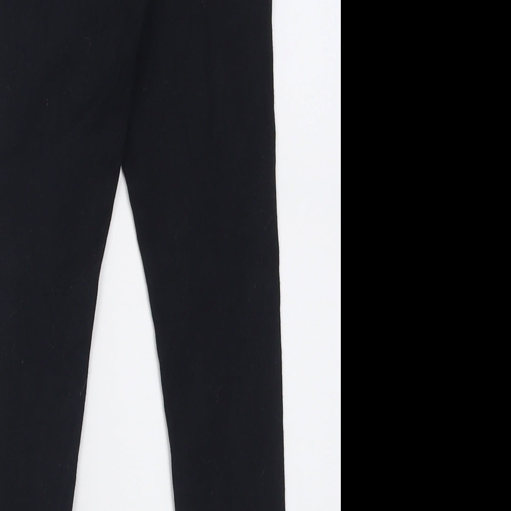 NEXT Girls Black  Cotton Capri Trousers Size 8 Years  Regular Pullover