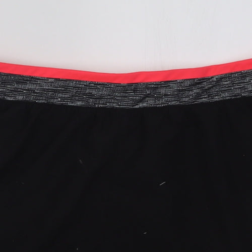 DECATHLON Womens Black  Polyester Sweat Shorts Size L L3 in Regular Pull On