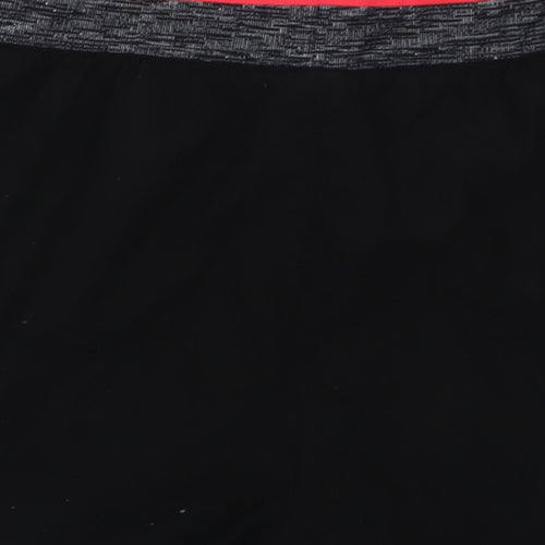 DECATHLON Womens Black  Polyester Sweat Shorts Size L L3 in Regular Pull On
