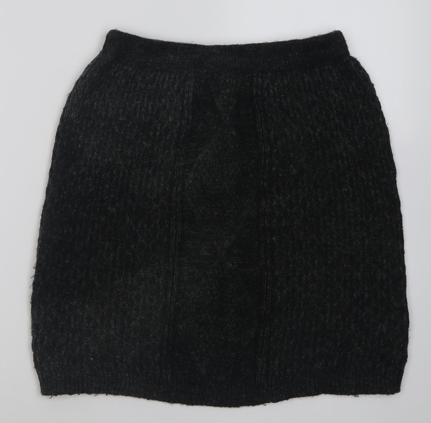 F&F Womens Grey  Acrylic A-Line Skirt Size 14
