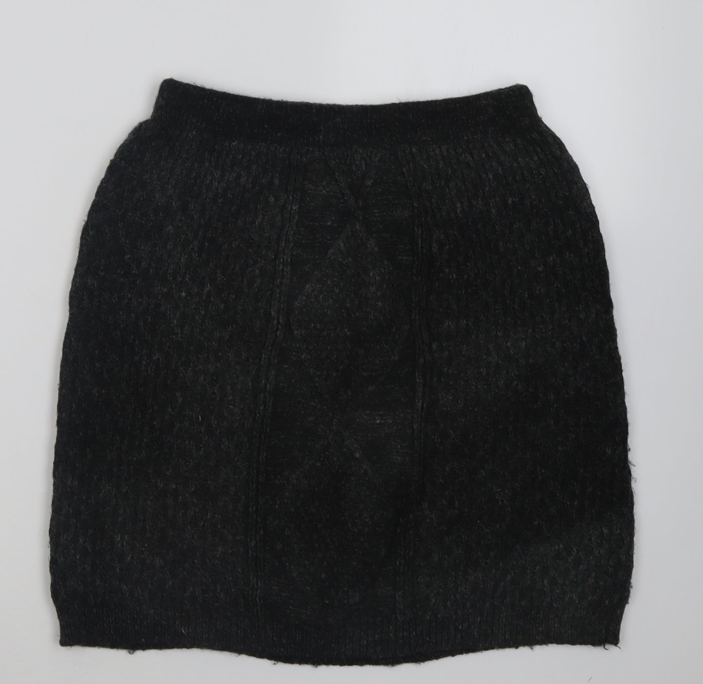F&F Womens Grey  Acrylic A-Line Skirt Size 14