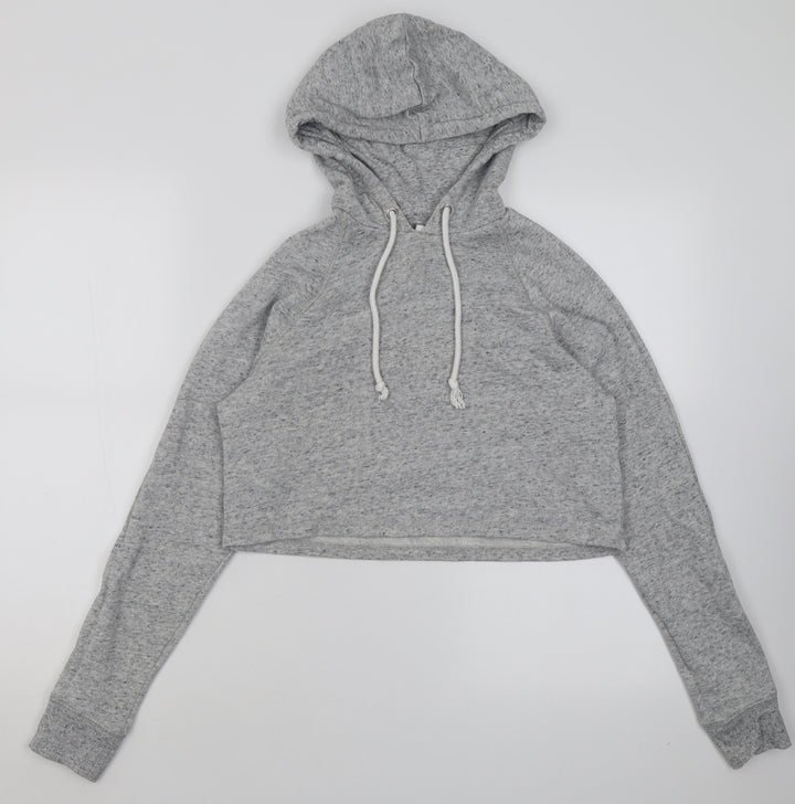 H&M Womens Grey Cotton Pullover Hoodie Size XS Pullover