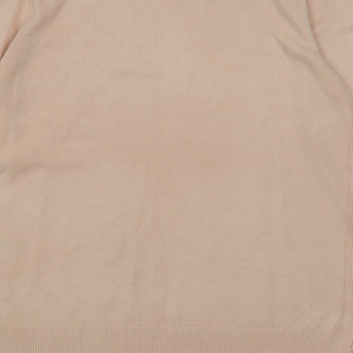 Primark Womens Pink Crew Neck  Acrylic Pullover Jumper Size 12
