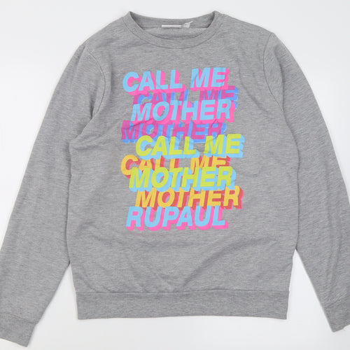 Primark Womens Grey  Polyester Pullover Sweatshirt Size XS  Pullover - rupaul