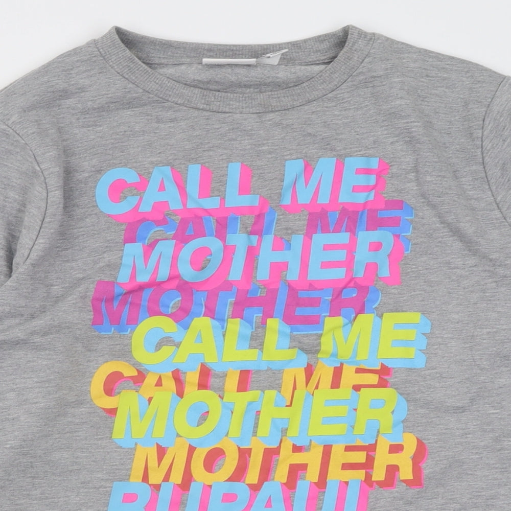 Primark Womens Grey  Polyester Pullover Sweatshirt Size XS  Pullover - rupaul
