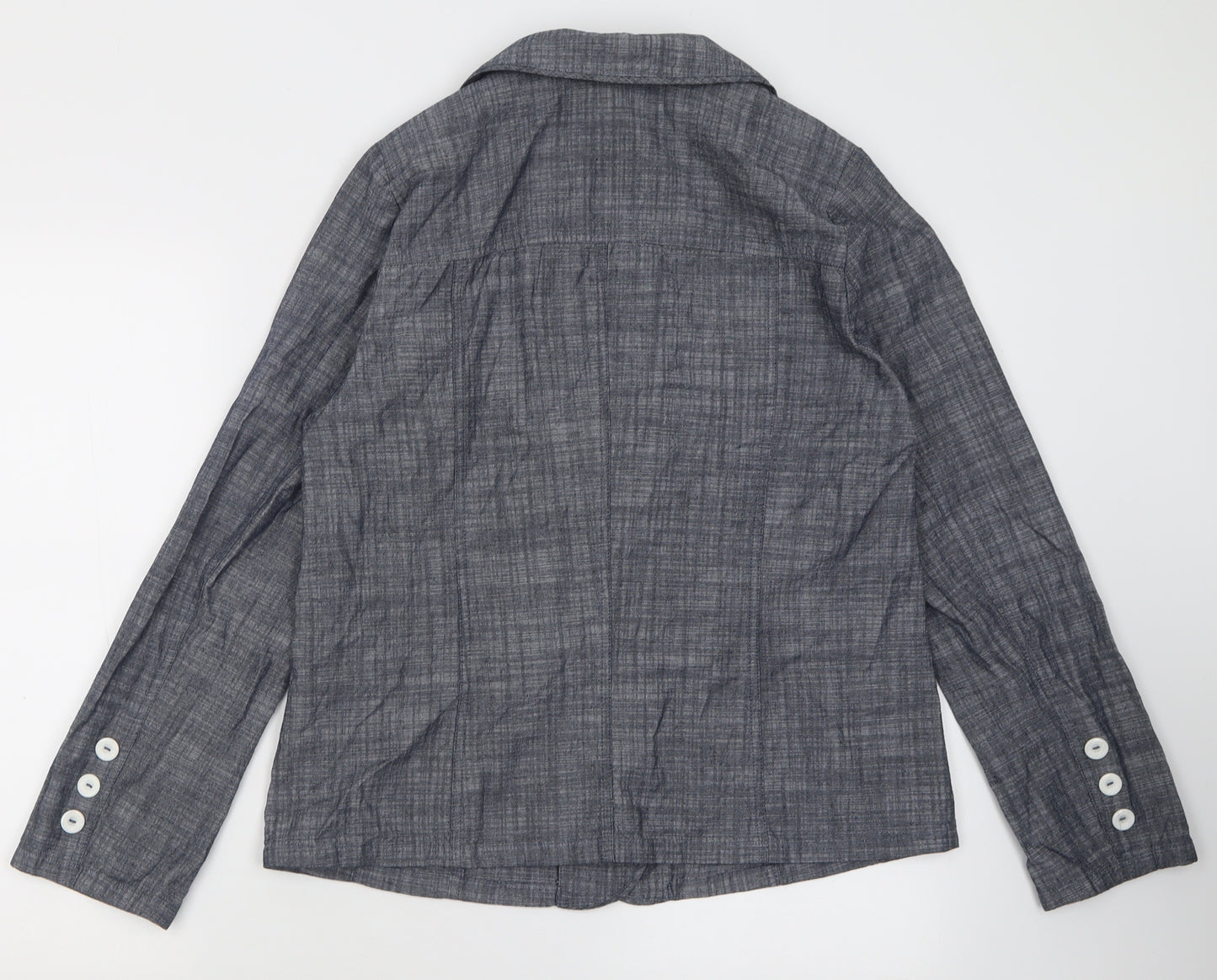 collection Womens Grey   Jacket Blazer Size L  Button