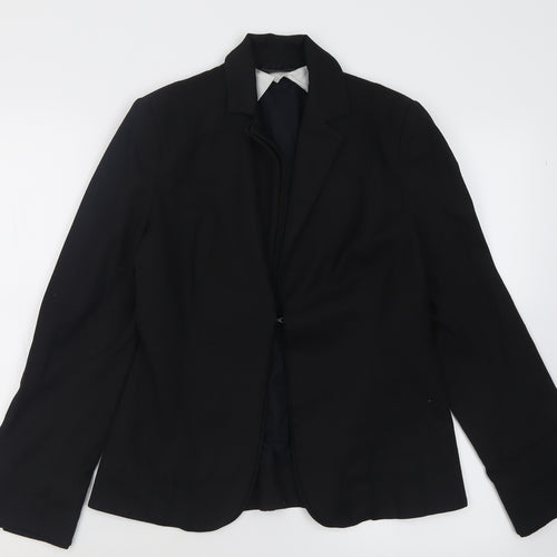 Definition Womens Black   Jacket Blazer Size 10  Hook & Eye