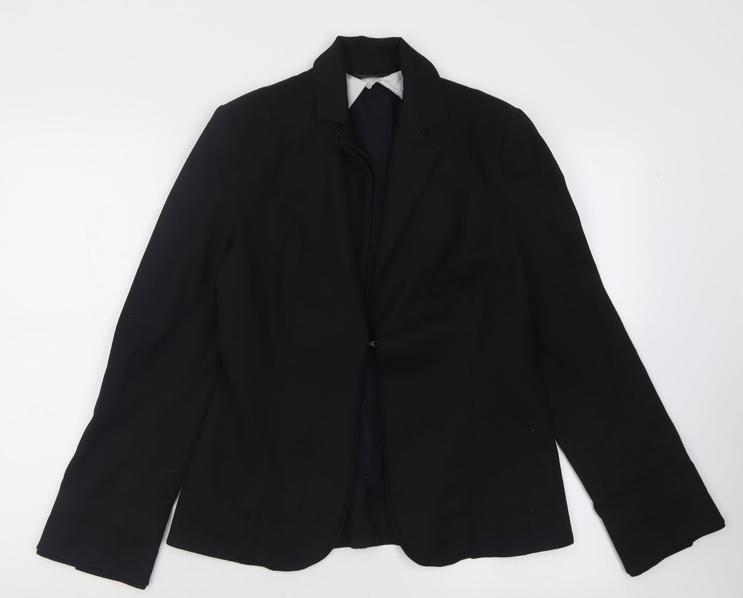 Definition Womens Black   Jacket Blazer Size 10  Hook & Eye