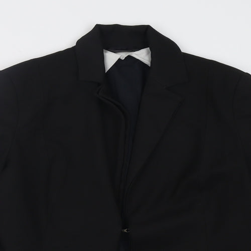 Definition Womens Black   Jacket Blazer Size 10  Hook & Eye