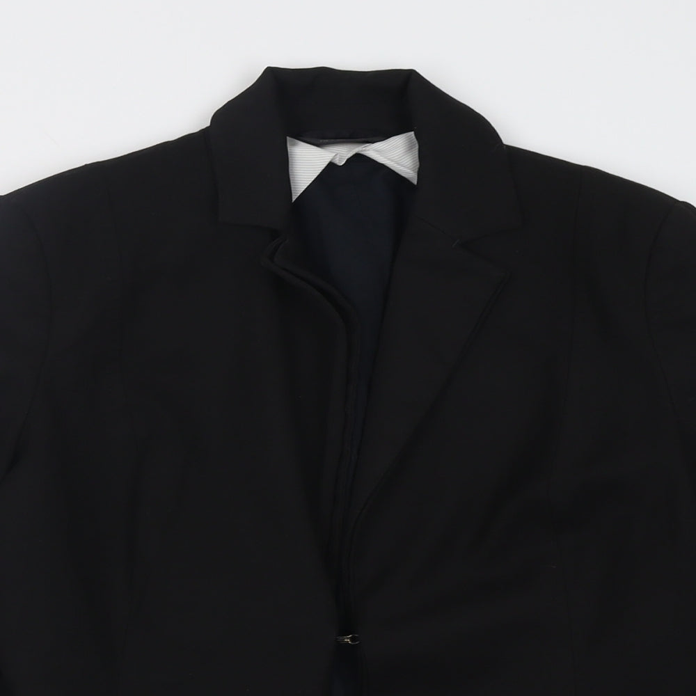 Definition Womens Black   Jacket Blazer Size 10  Hook & Eye
