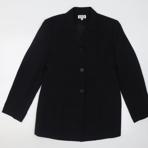 Etam Womens Black   Jacket Blazer Size 14  Button