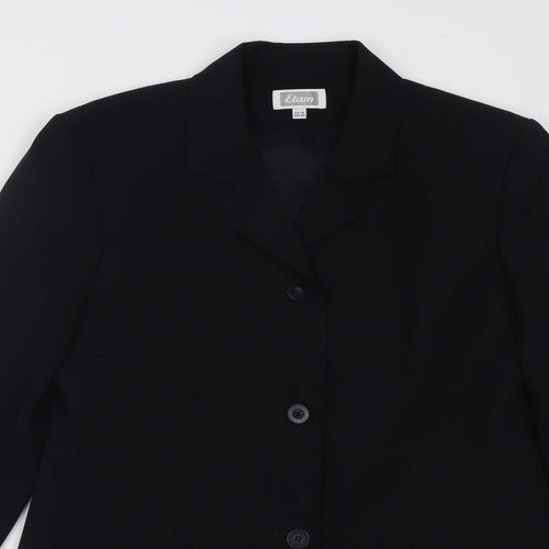 Etam Womens Black   Jacket Blazer Size 14  Button