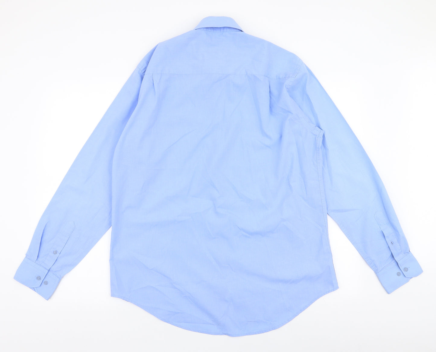 NEXT Mens Blue  Polyester  Dress Shirt Size 15.5 Collared Button