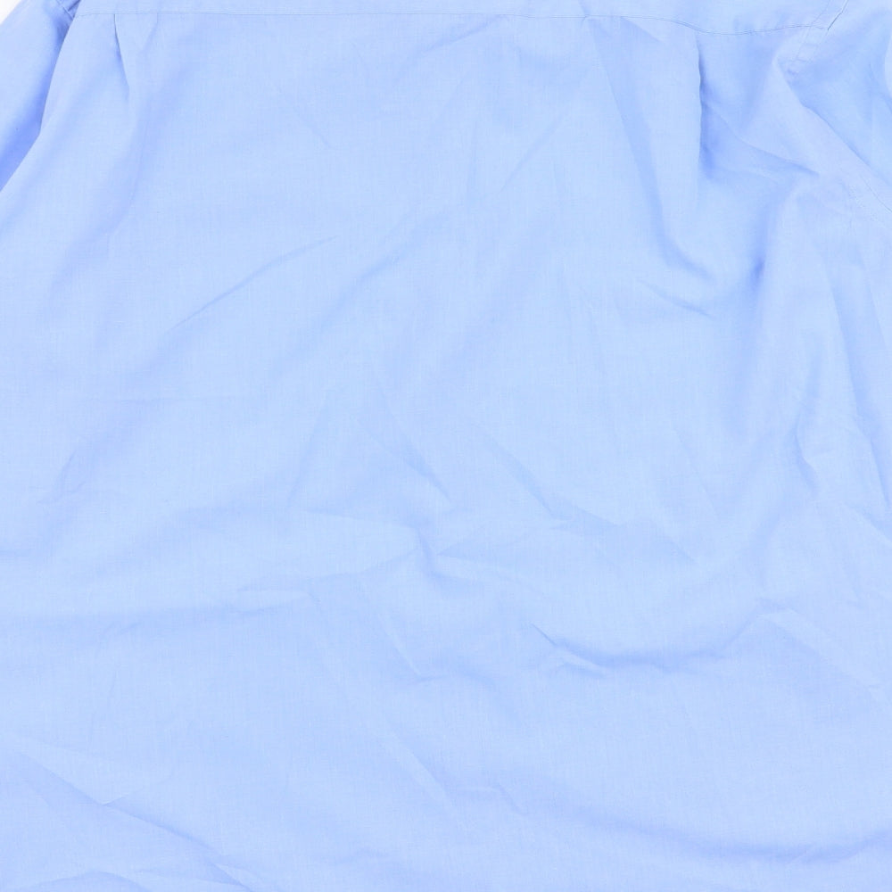 NEXT Mens Blue  Polyester  Dress Shirt Size 15.5 Collared Button