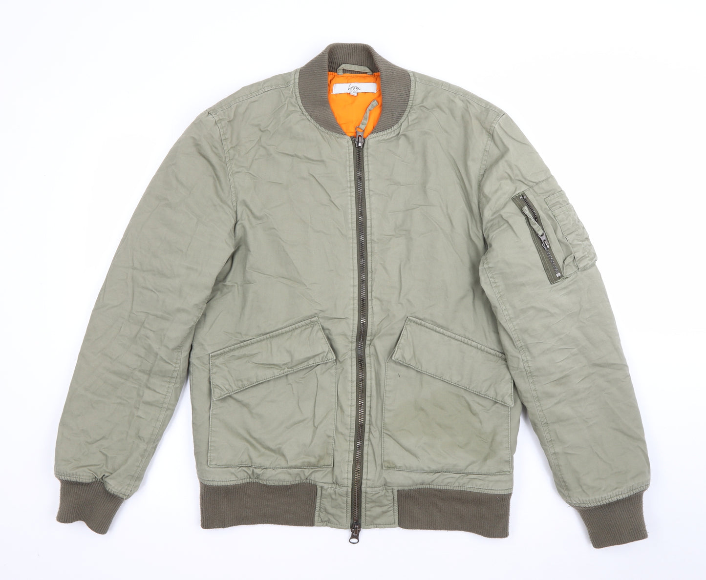 Loom Womens Green   Bomber Jacket Jacket Size S  Zip